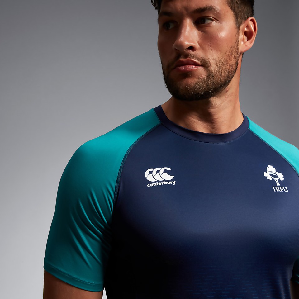 MENS IRELAND SUPERLIGHT TRAINING T-SHIRT BLUE/GREEN