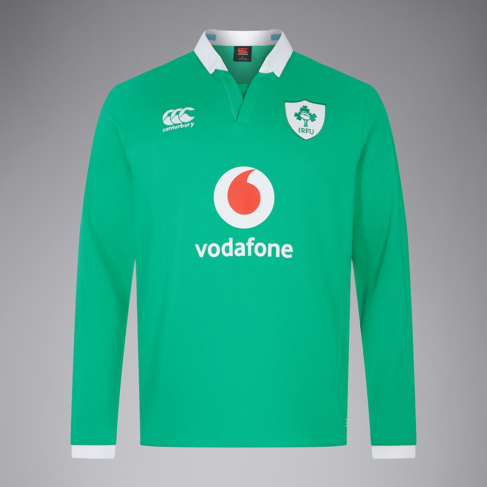 MENS IRELAND HOME LONG SLEEVE CLASSIC 23 GREEN/WHITE