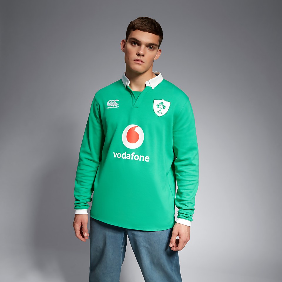 MENS IRELAND HOME LONG SLEEVE CLASSIC 23 GREEN/WHITE