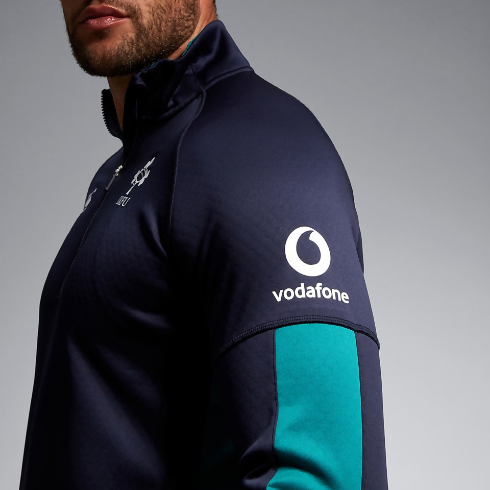 MENS IRELAND 1/2 ZIP TRAINING TOP BLUE/GREEN
