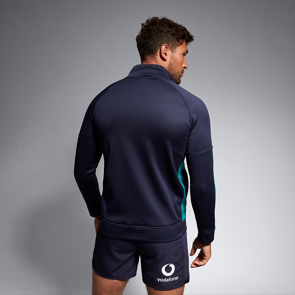 MENS IRELAND 1/2 ZIP TRAINING TOP BLUE/GREEN