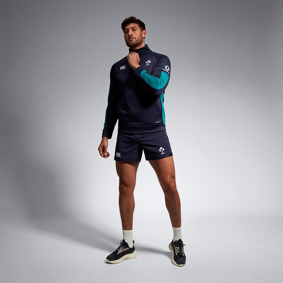 MENS IRELAND 1/2 ZIP TRAINING TOP BLUE/GREEN