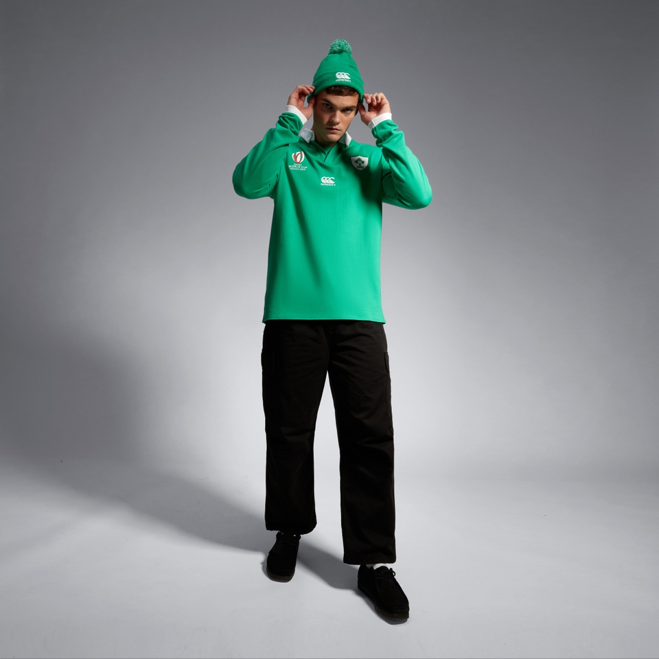 CANTERBURY IRE HOM CLAS LS RWC23 AM GREEN/WHITE