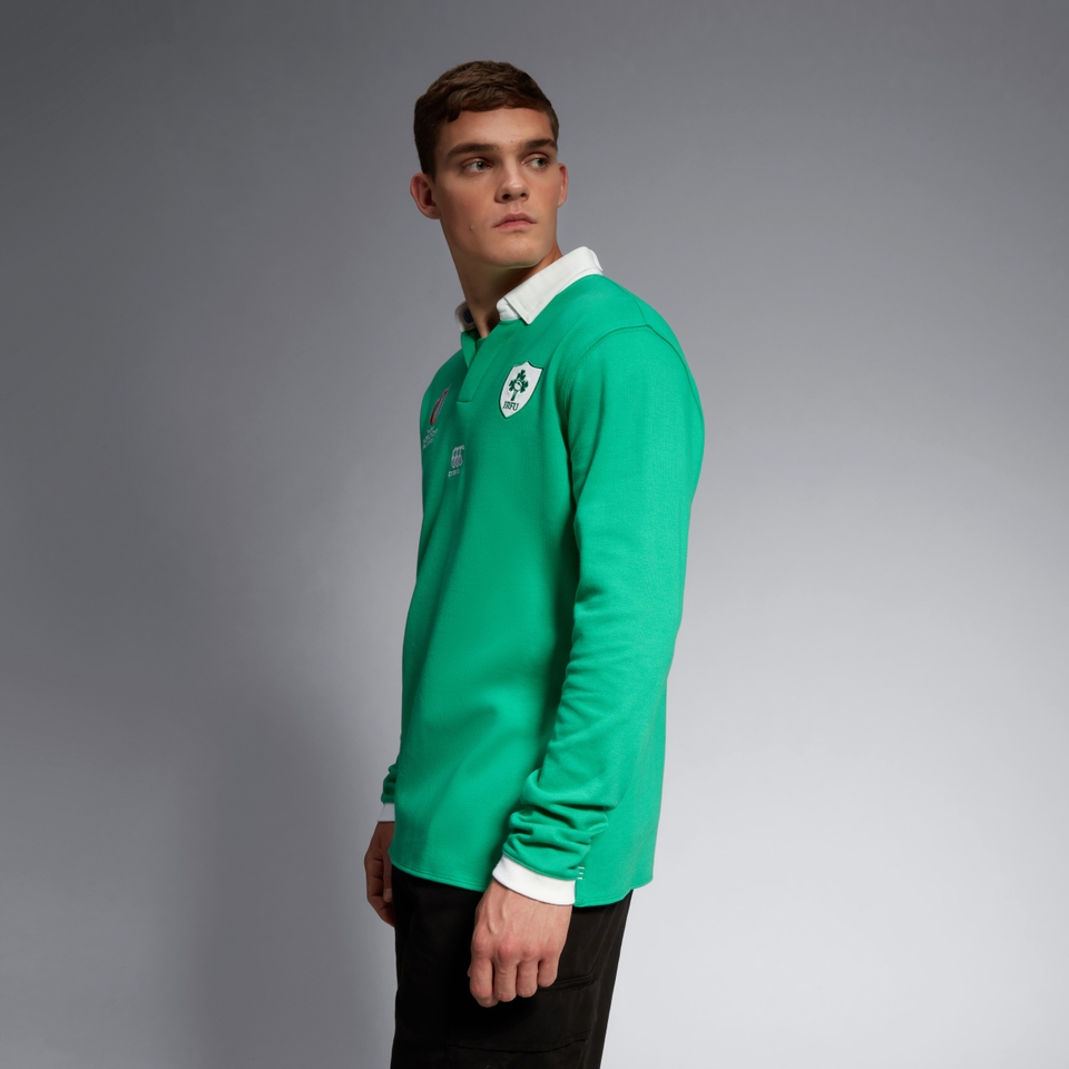 CANTERBURY IRE HOM CLAS LS RWC23 AM GREEN/WHITE