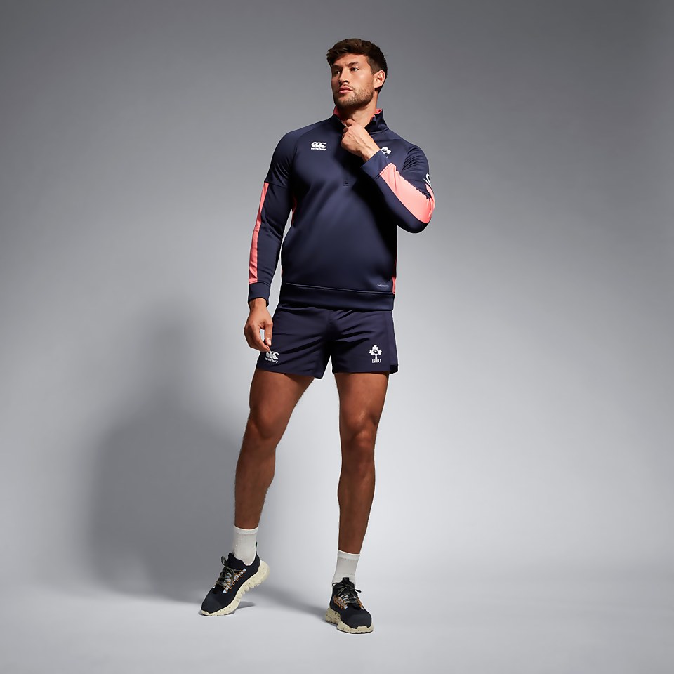 MENS IRELAND 1/2 ZIP TRAINING TOP BLUE/PINK