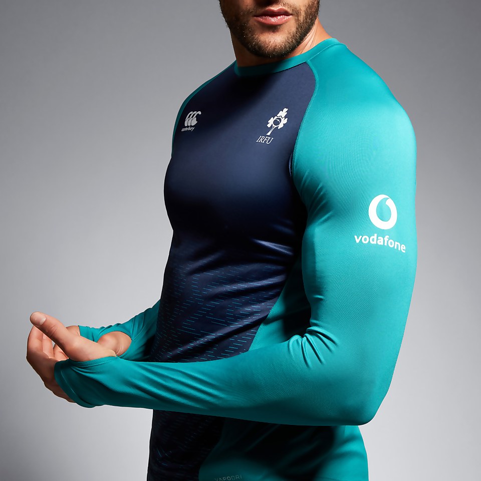 MENS IRELAND SUPERLIGHT TRAINING TEE GREEN/BLUE