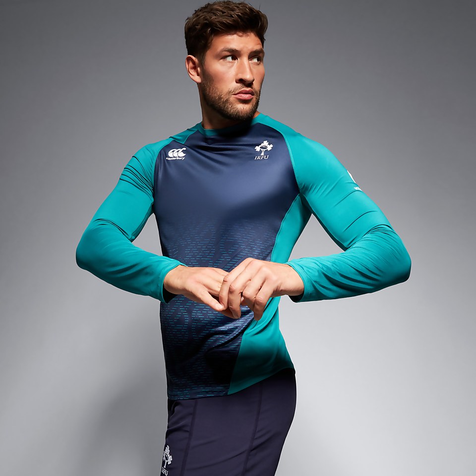MENS IRELAND SUPERLIGHT TRAINING TEE GREEN/BLUE