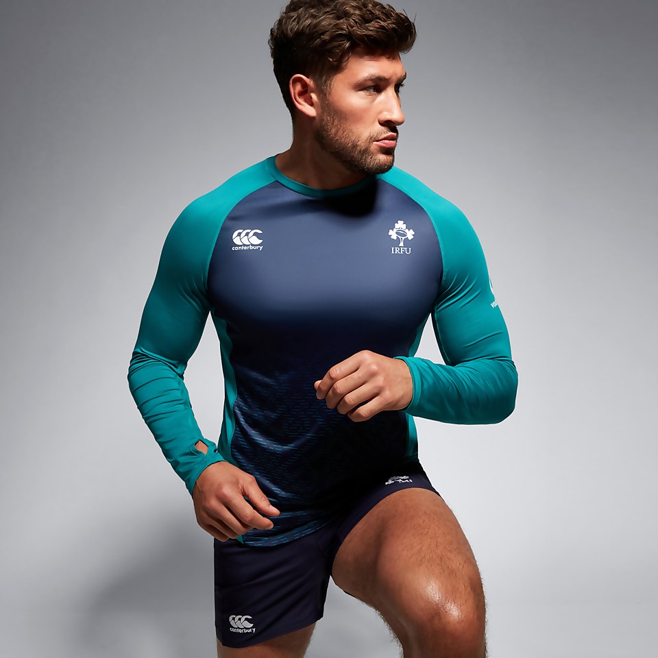 MENS IRELAND SUPERLIGHT TRAINING TEE GREEN/BLUE