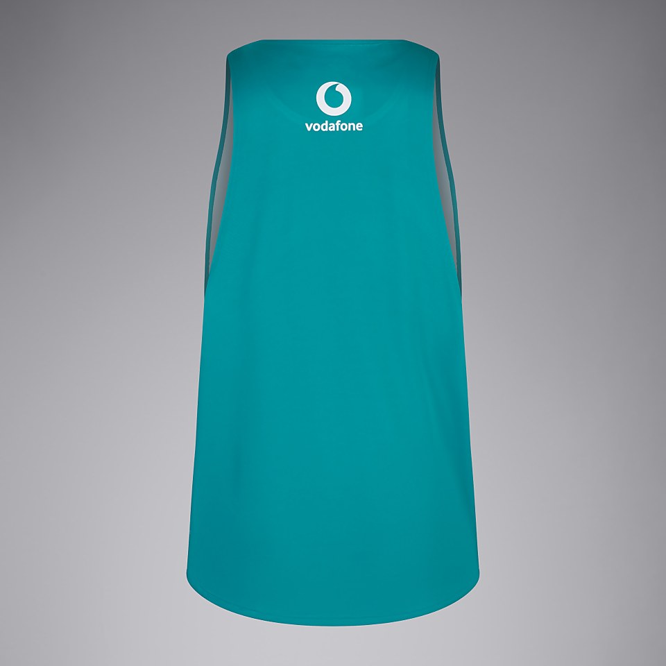MENS IRELAND POLY TRAINING SINGLET GREEN/BLUE