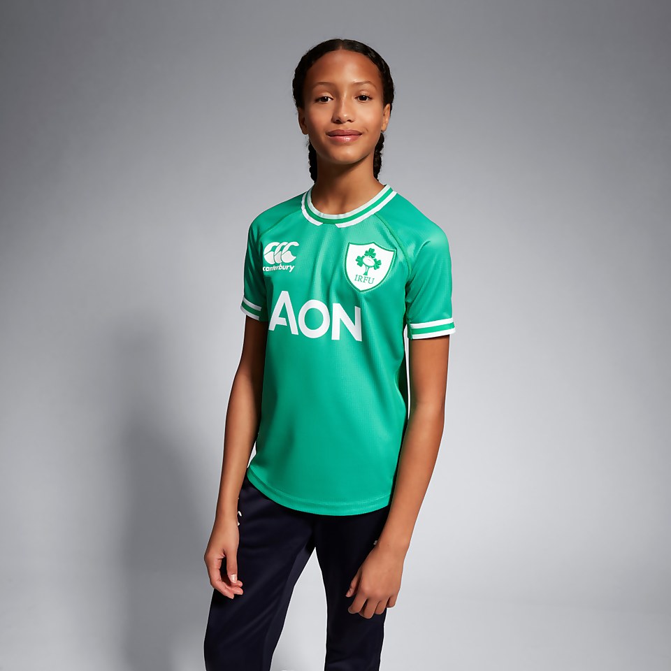 JUNIOR UNISEX WOMENS IRELAND HOME PRO JERSEY JUNIOR GREEN