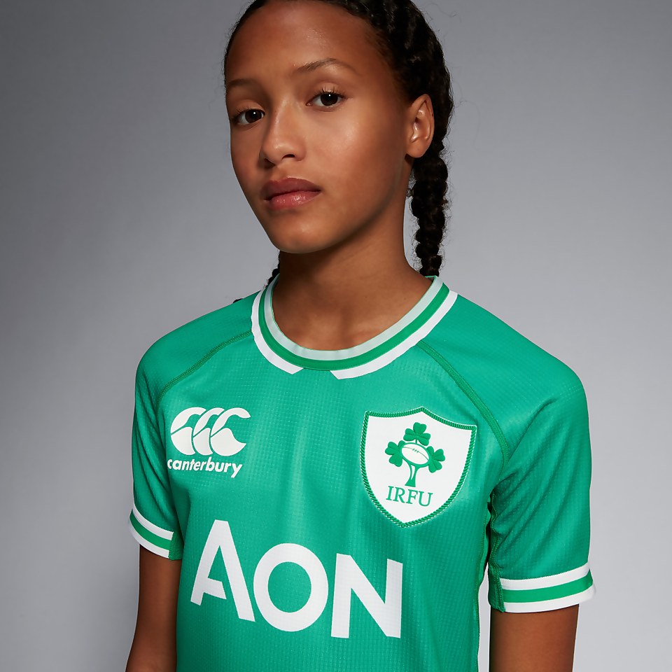 JUNIOR UNISEX WOMENS IRELAND HOME PRO JERSEY JUNIOR GREEN