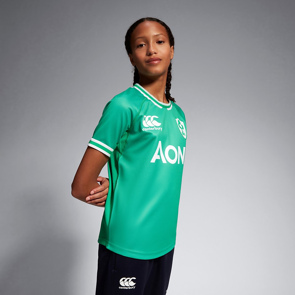 JUNIOR UNISEX WOMENS IRELAND HOME PRO JERSEY JUNIOR GREEN