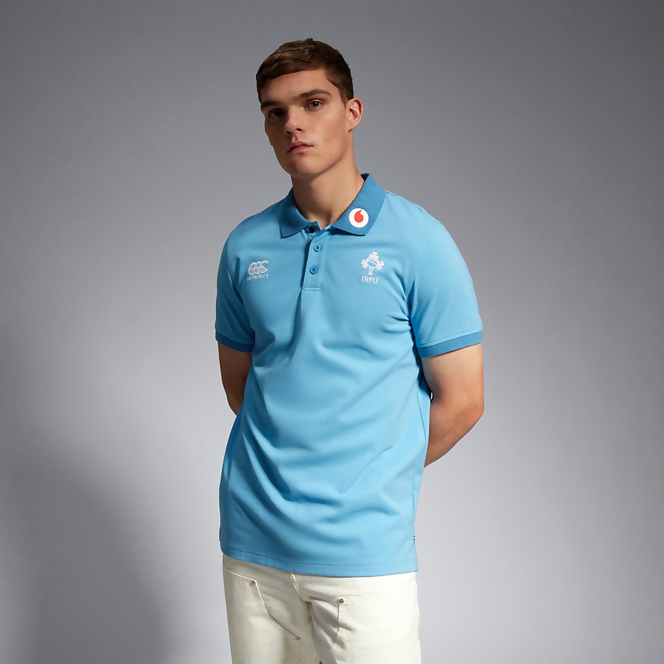 MENS IRELAND TEAM POLO SHIRT BLUE