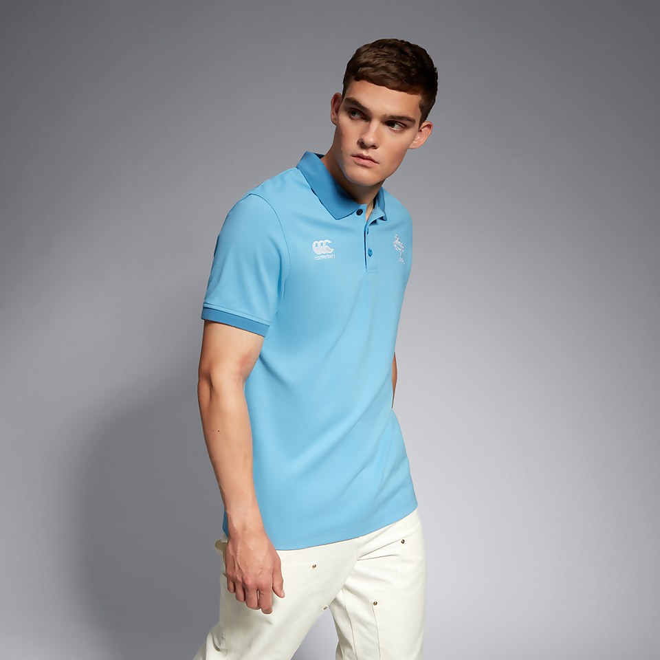 MENS IRELAND TEAM POLO SHIRT BLUE