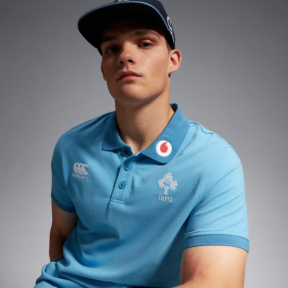 MENS IRELAND TEAM POLO SHIRT BLUE