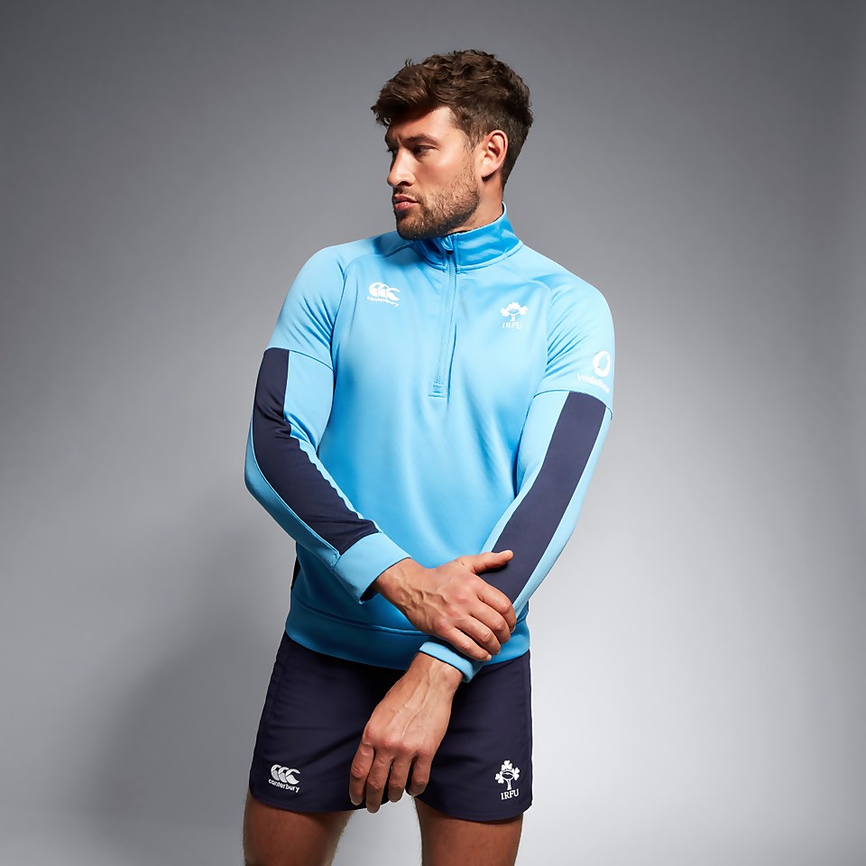 MENS IRELAND 1/2 ZIP TRAINING TOP BLUE