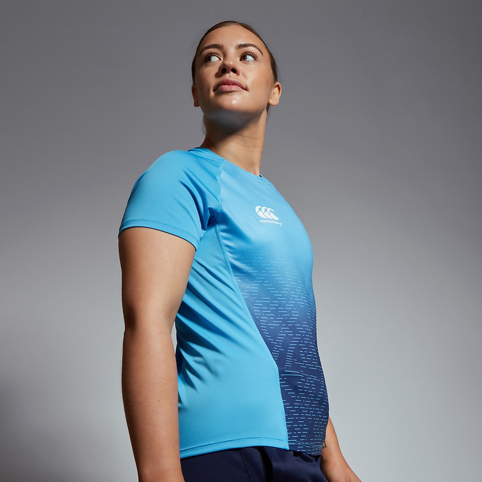 WOMENS IRELAND SUPERLIGHT TRAINING T-SHIRT BLUE