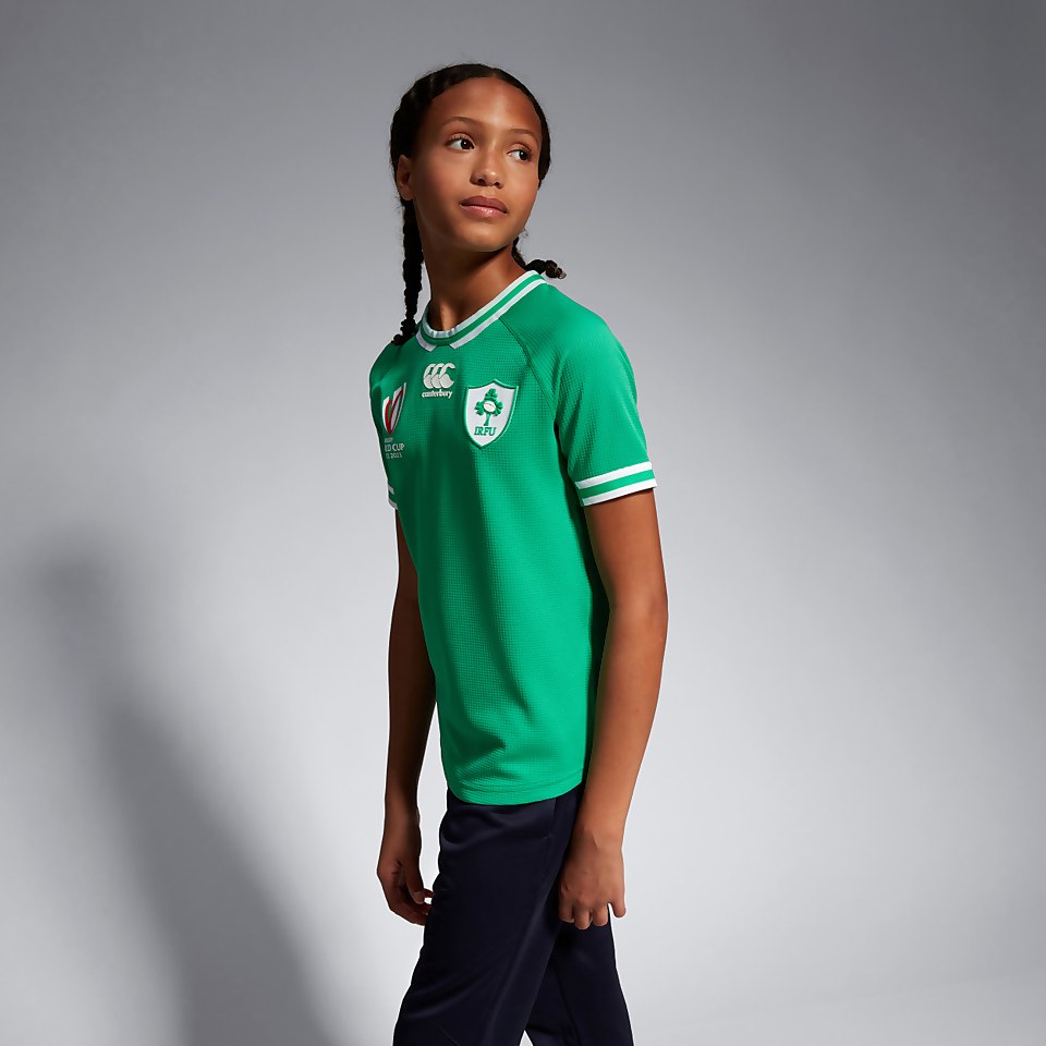 JUNIOR UNISEX IRELAND HOME PRO JERSEY JUNIOR RWC23 GREEN