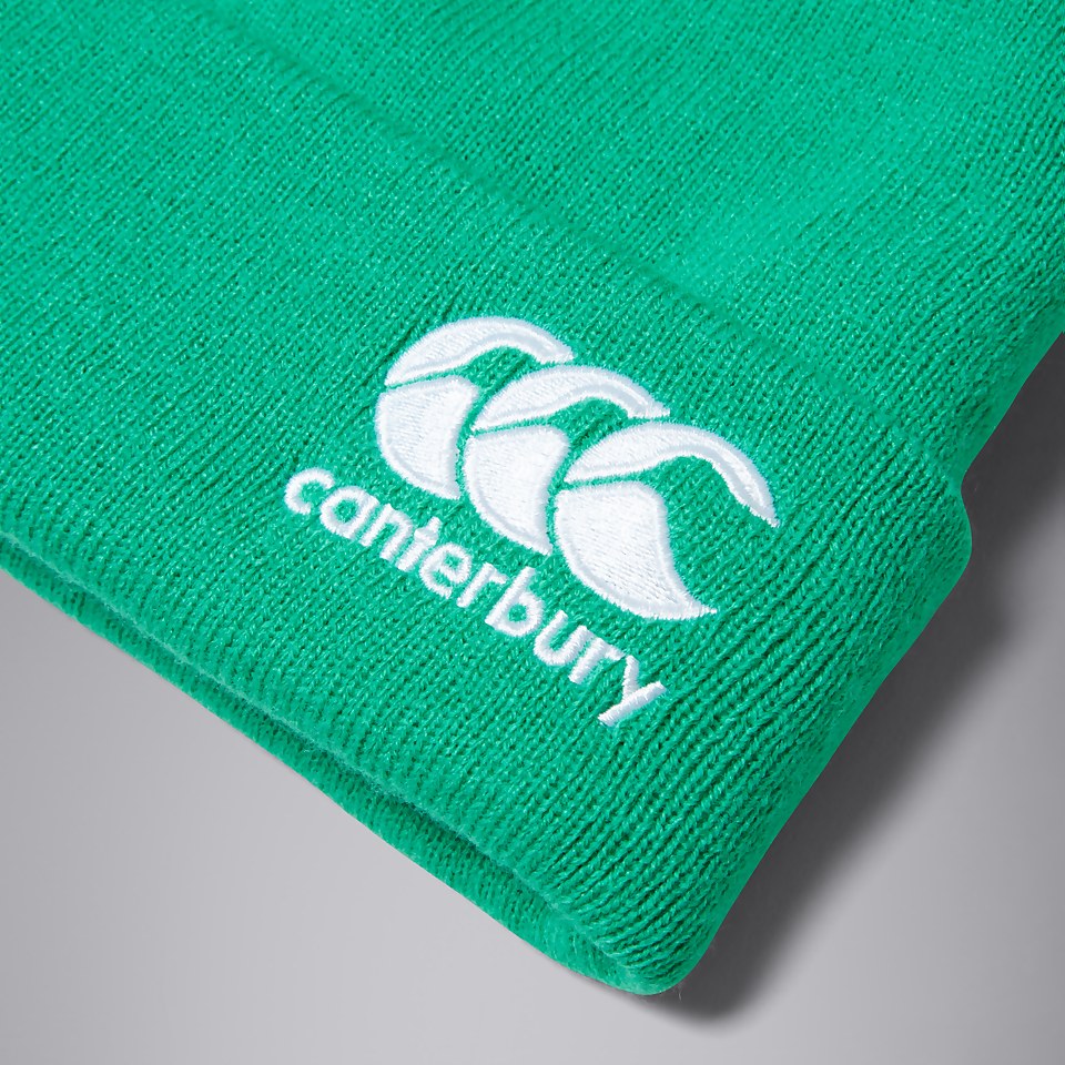 CANTERBURY IRFU BOBBLE HAT AU GREEN/WHITE