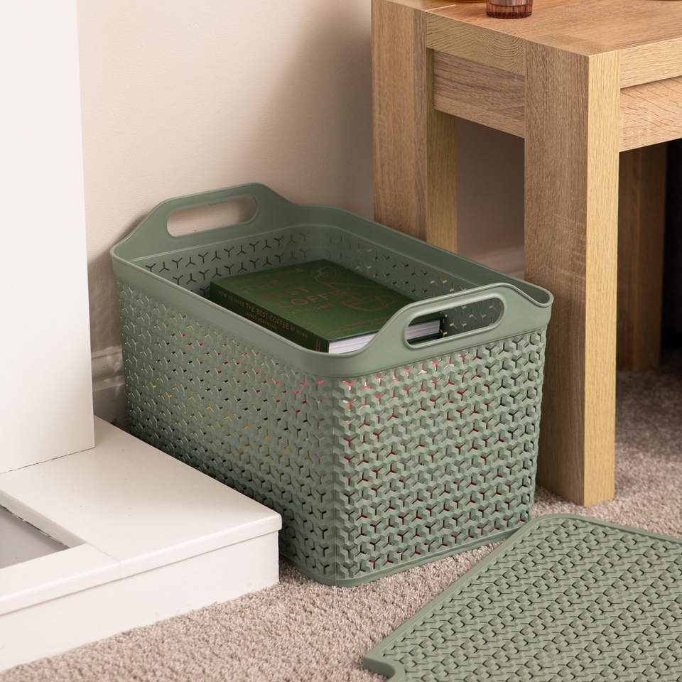 Large Storage Basket With Lid GRATIFYING Extra 60L, 16