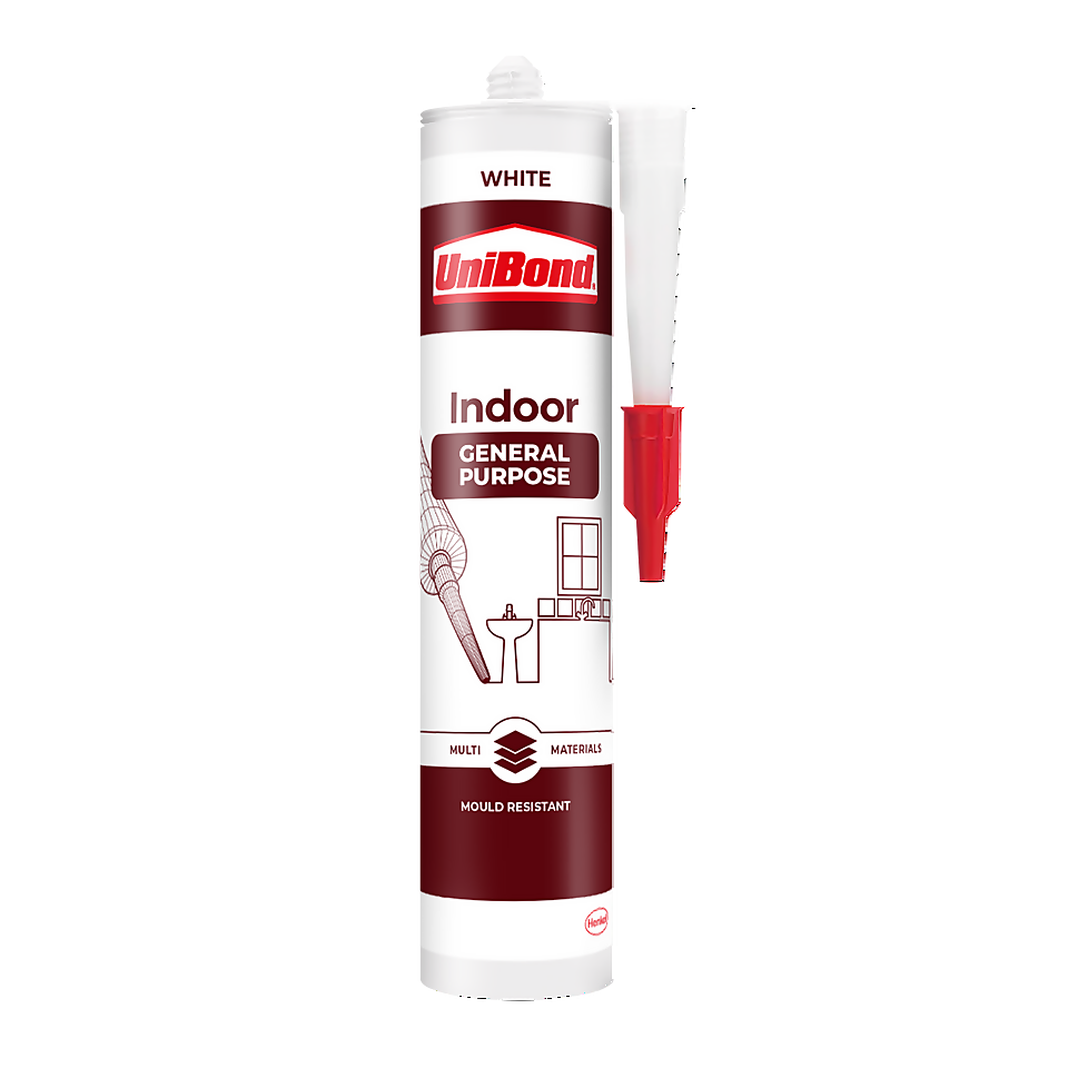 UniBond General Purpose Silicone Sealant White Homebase