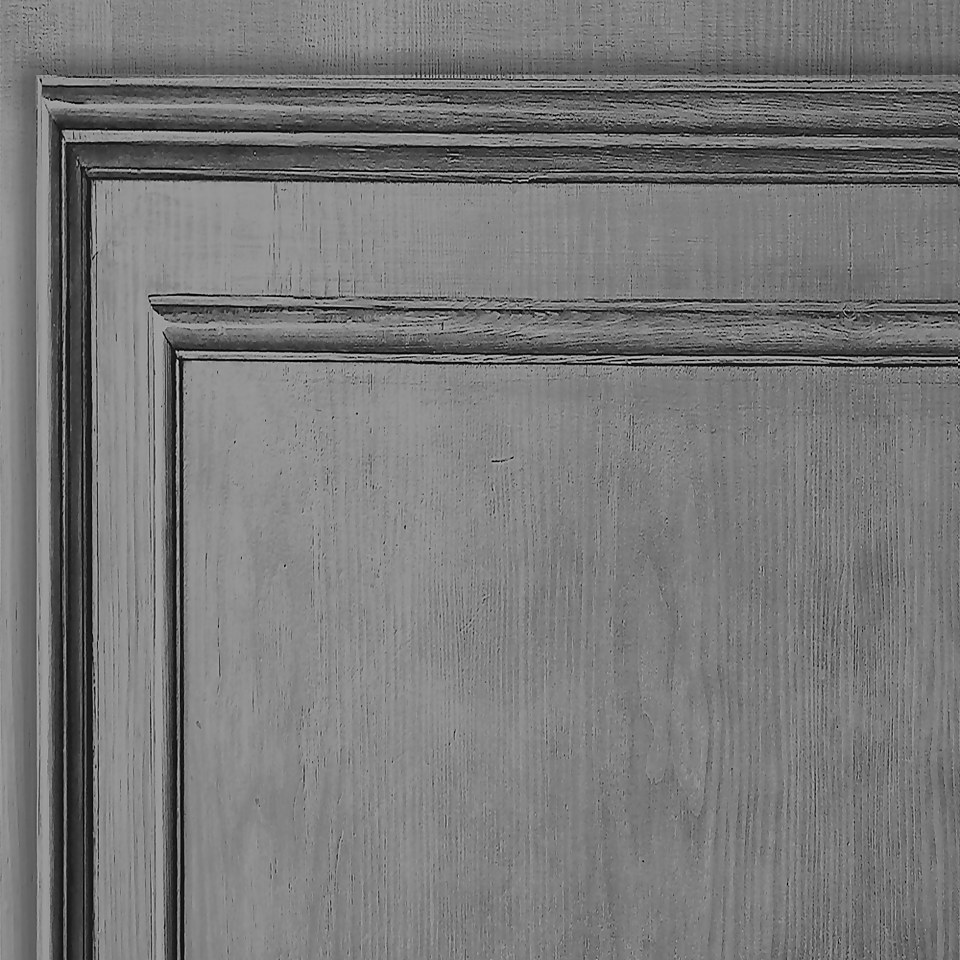 Fresco Wood Panelling Grey Wallpaper