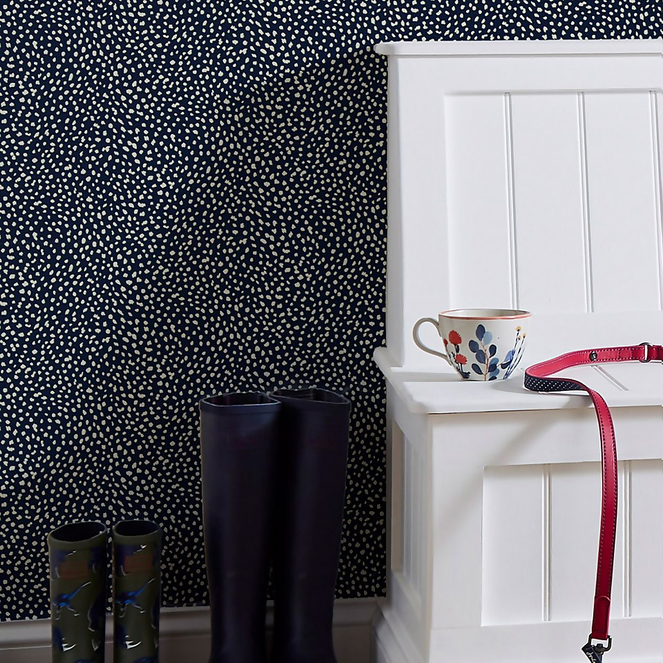 Joules Guinea Spot French Navy Wallpaper