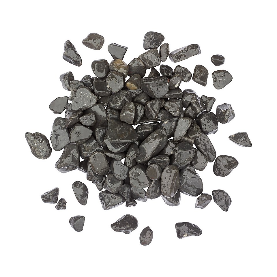 Stylish Stone Onyx Black Cobbles, Bulk Bag - 750kg