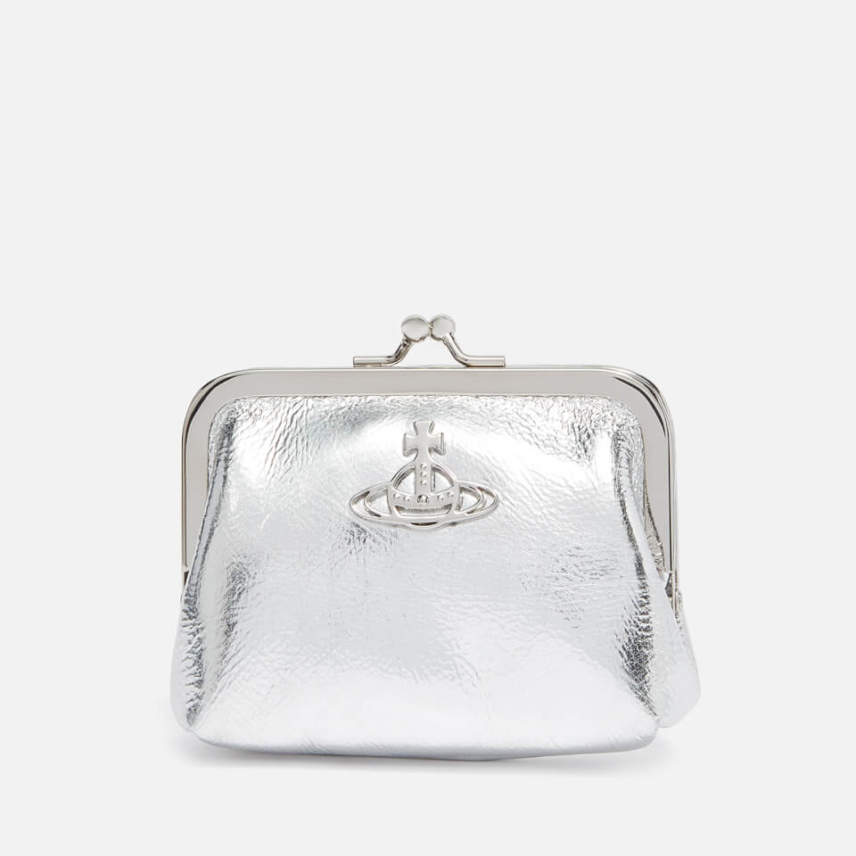 Vivienne Westwood Frame Metallic Faux Leather Coin Purse