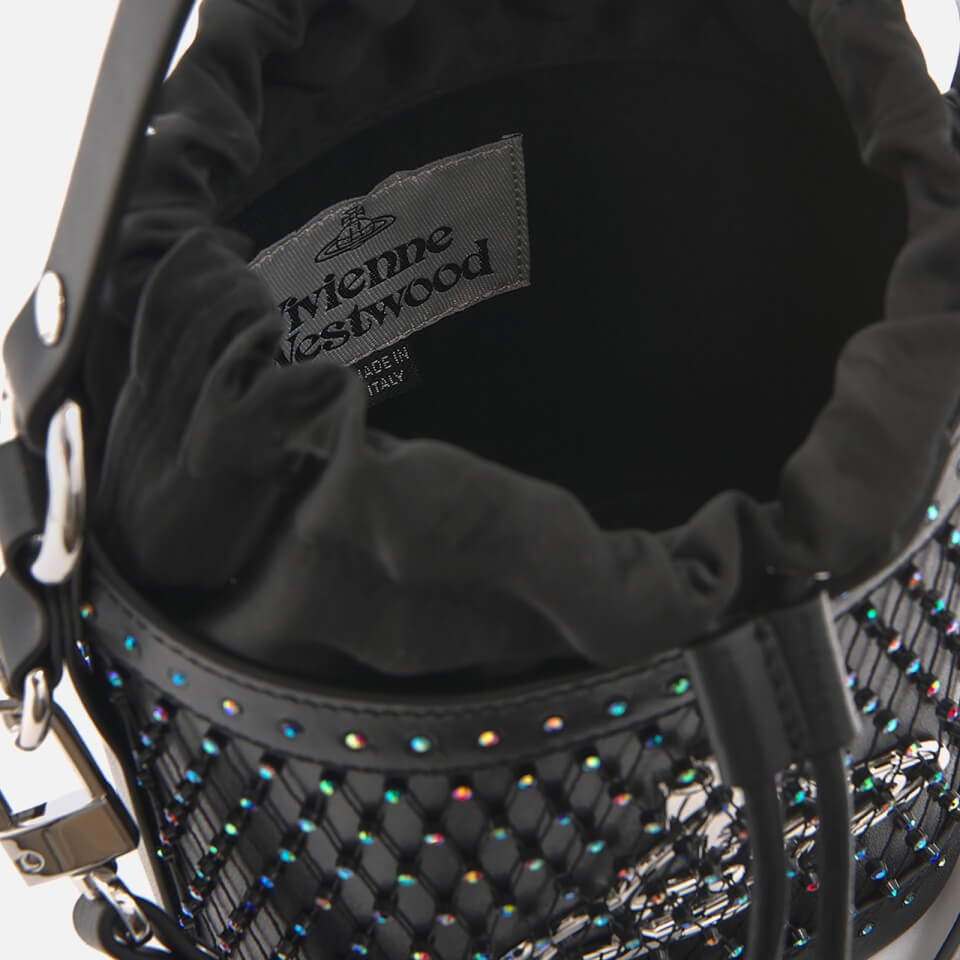 Vivienne Westwood Daisy Leather Drawstring Bucket Bag