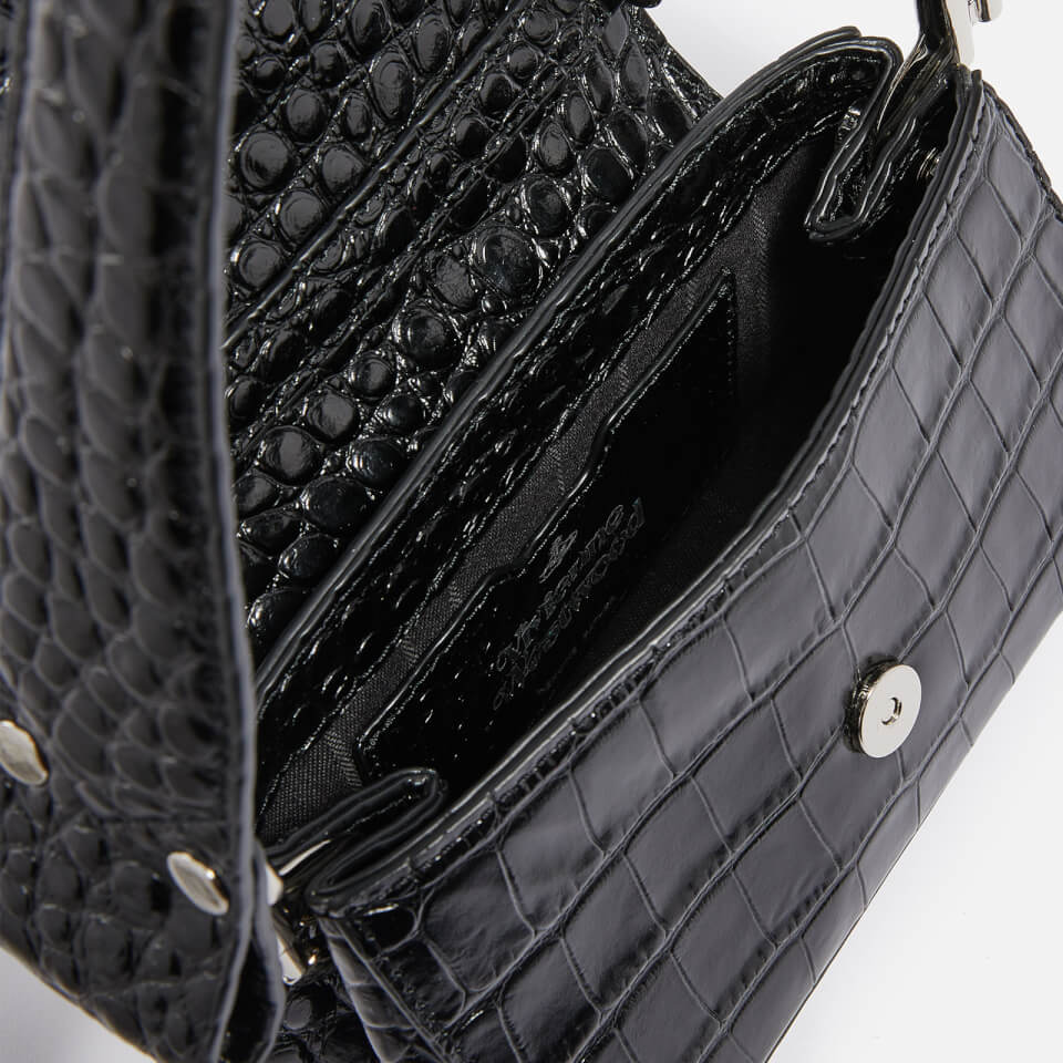 Vivienne Westwood Hazel Small Croc-Style Leather Handbag