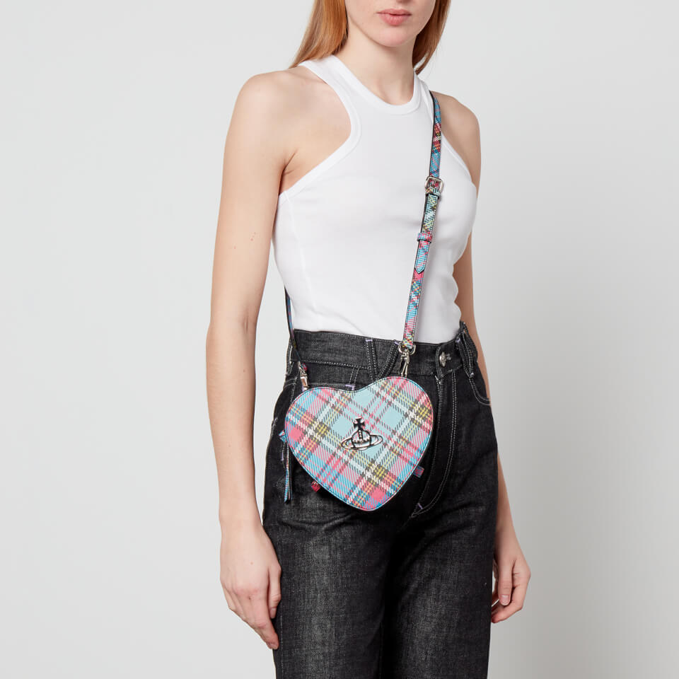 Vivienne Westwood Louise Heart Printed Shoulder Bag