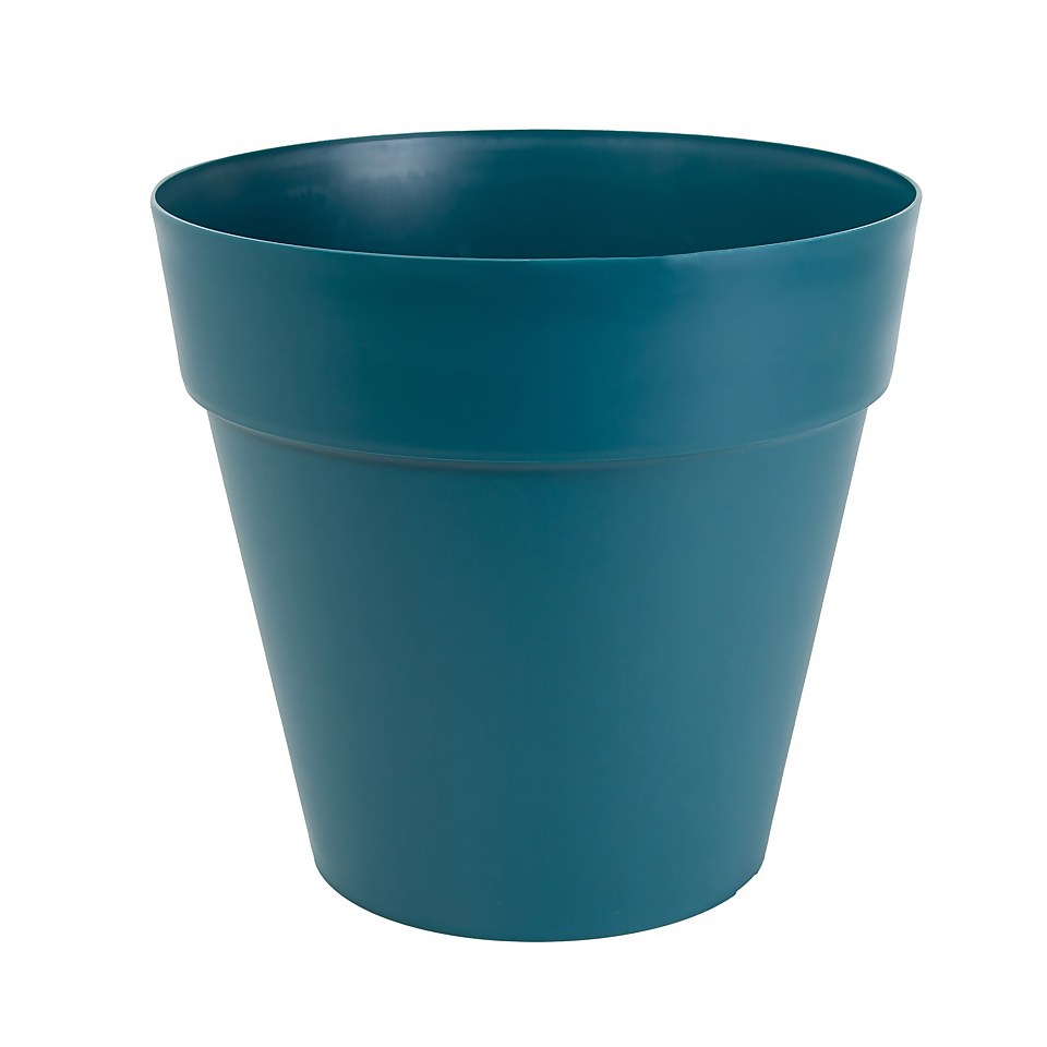 Soho Contemporary Plastic Blue Pot - 38cm