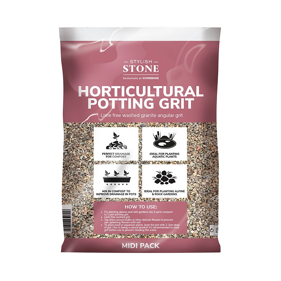 Stylish Stone Horticultural Potting Grit, Midi Bag - 9kg