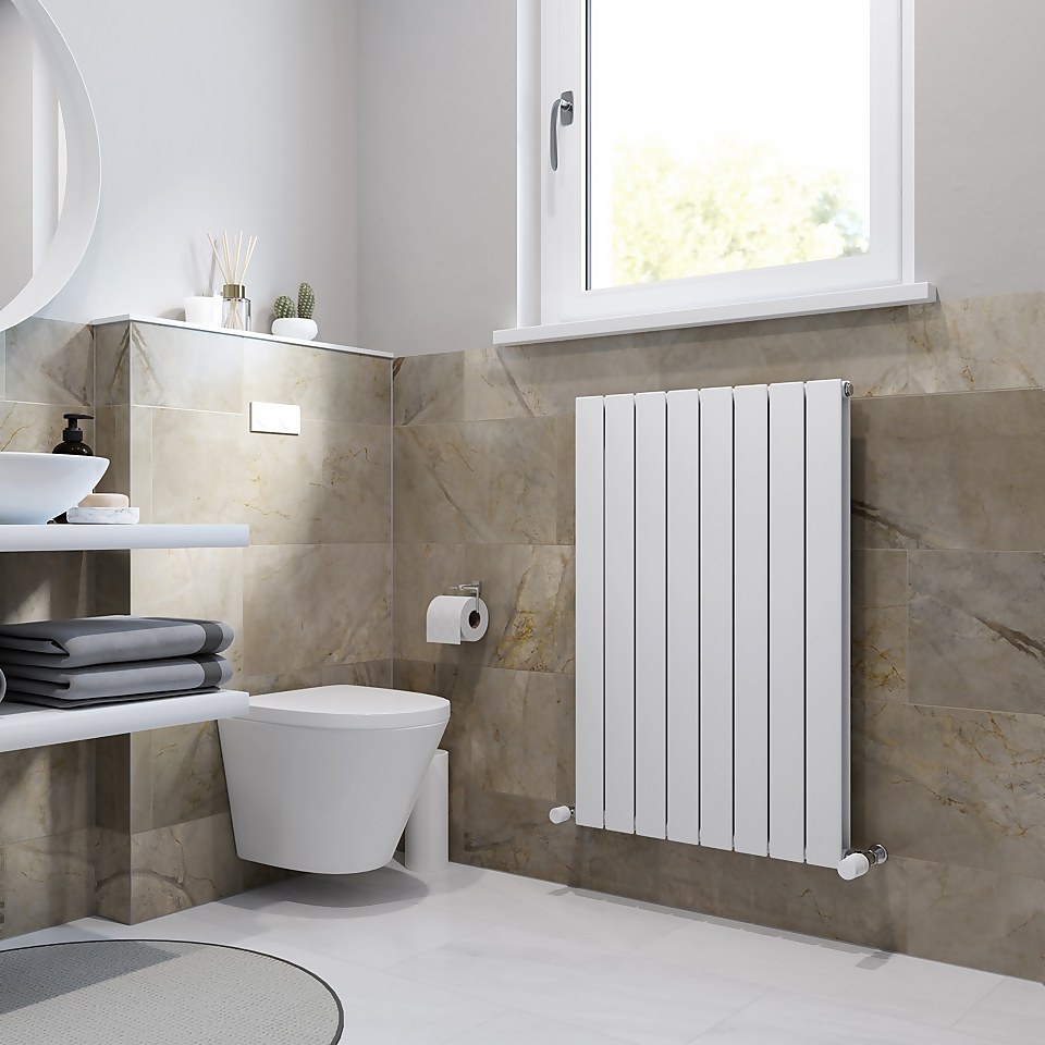 Thames Duplex Designer Radiator 900x595 White Homebase