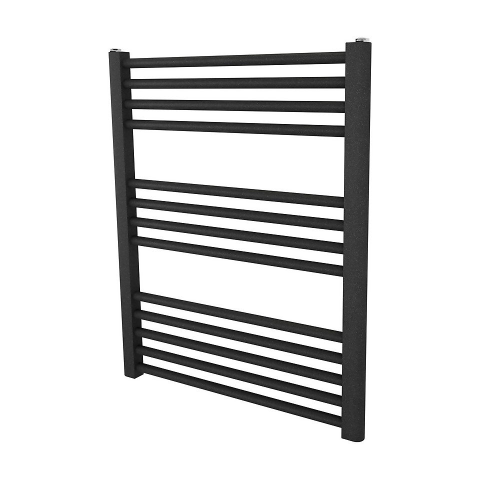 Mersey Designer Towel Radiator 720x600 Anthracite Homebase