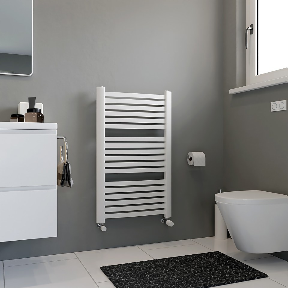 Clyde Designer Towel Radiator 945x580 White