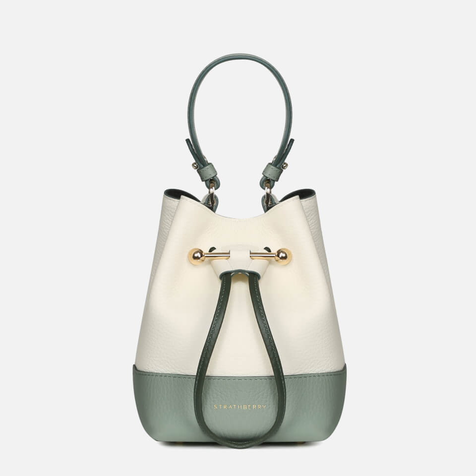 Strathberry - Lana Osette - Leather Mini Bucket Bag - Beige