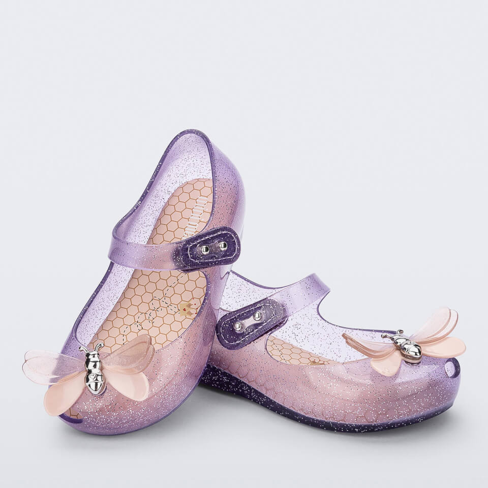 Mini Melissa Toddlers' Ultragirl Bugs Rubber Ballet Flats