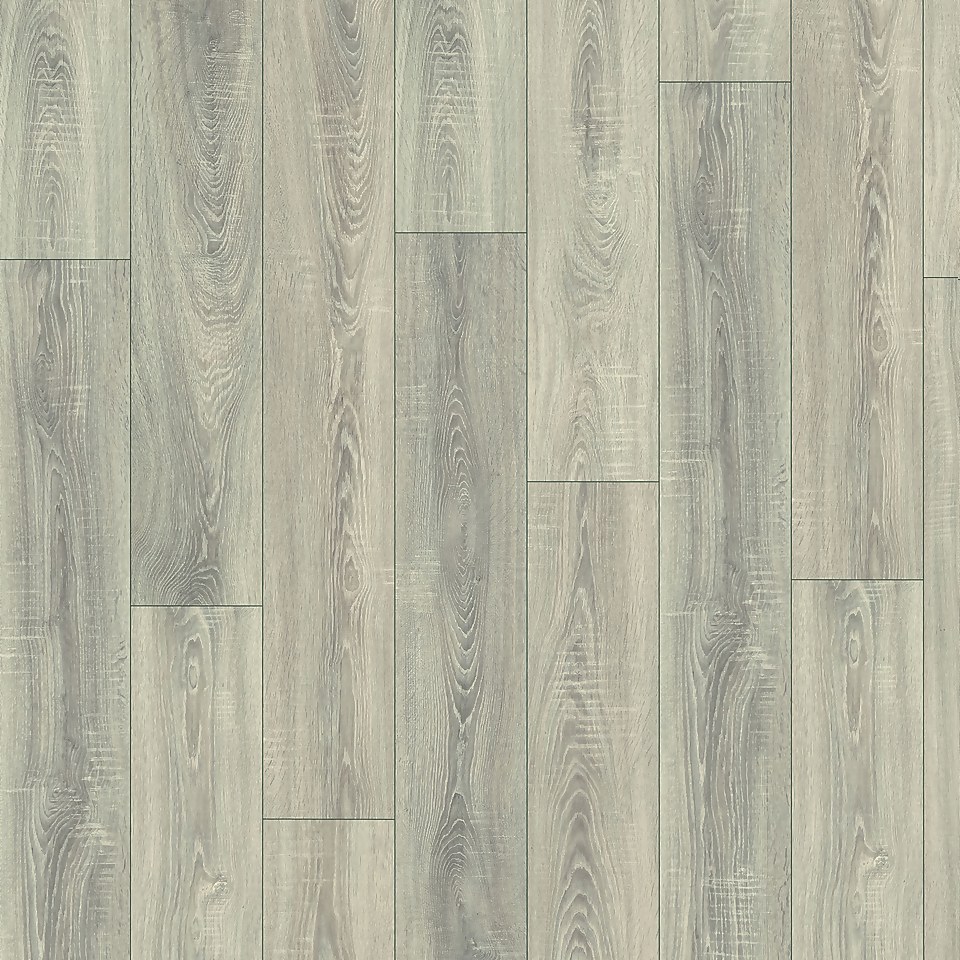 EGGER HOME Toscolano Light Grey Oak 12mm Laminate Flooring - 1.49 sqm Pack