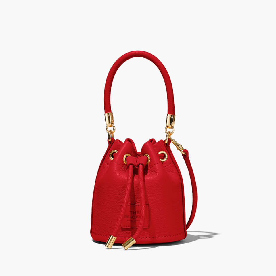 Marc Jacobs The Leather Micro Tote Bag True Red