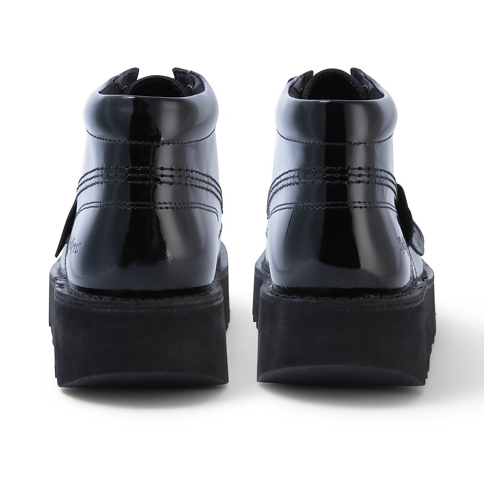 Adult Adult Women's Kick Hi Stack Patent Leather Black