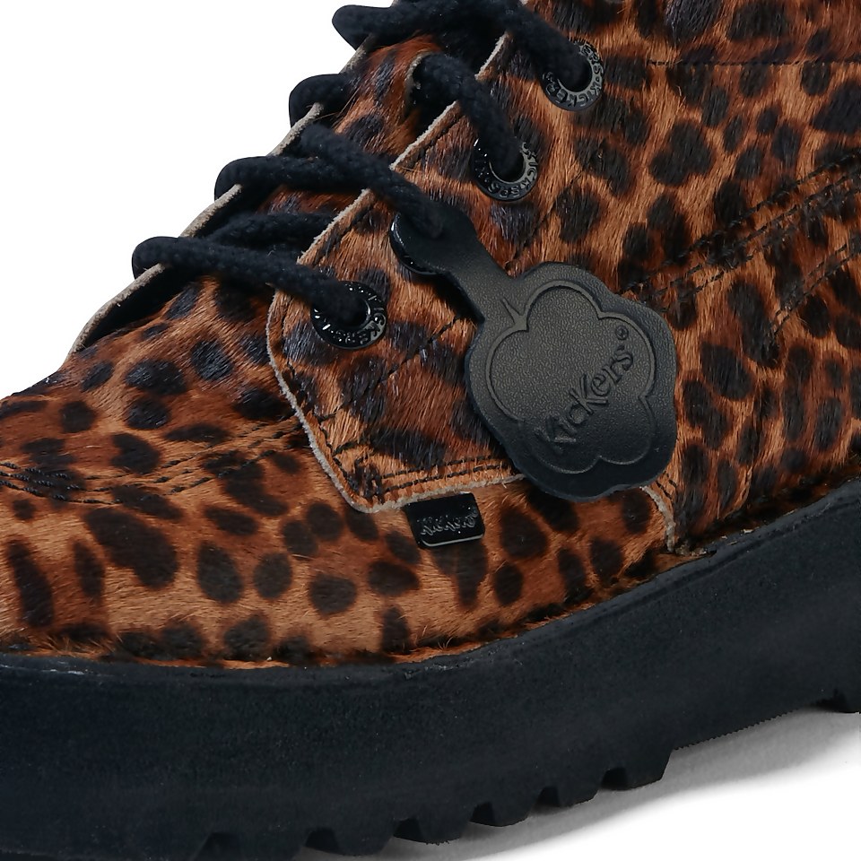 Adult Adult Women's Kick Hi Stack Leather Leopard