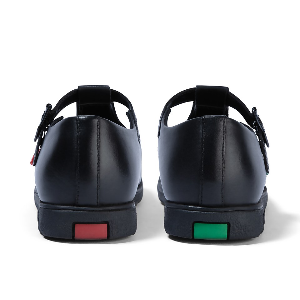 Adult Womens Fragma T-buckle Leather Black