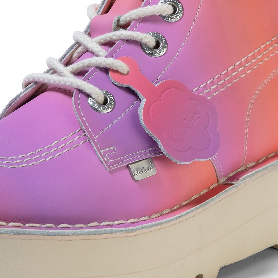 Adult Unisex Kick Hi Stack Sunset Leather Pink