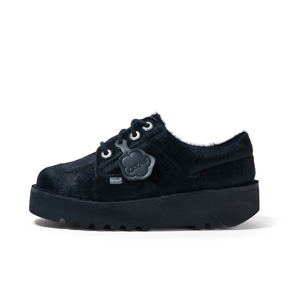 Adult Adult Women's Kick Lo Stack Leather Black