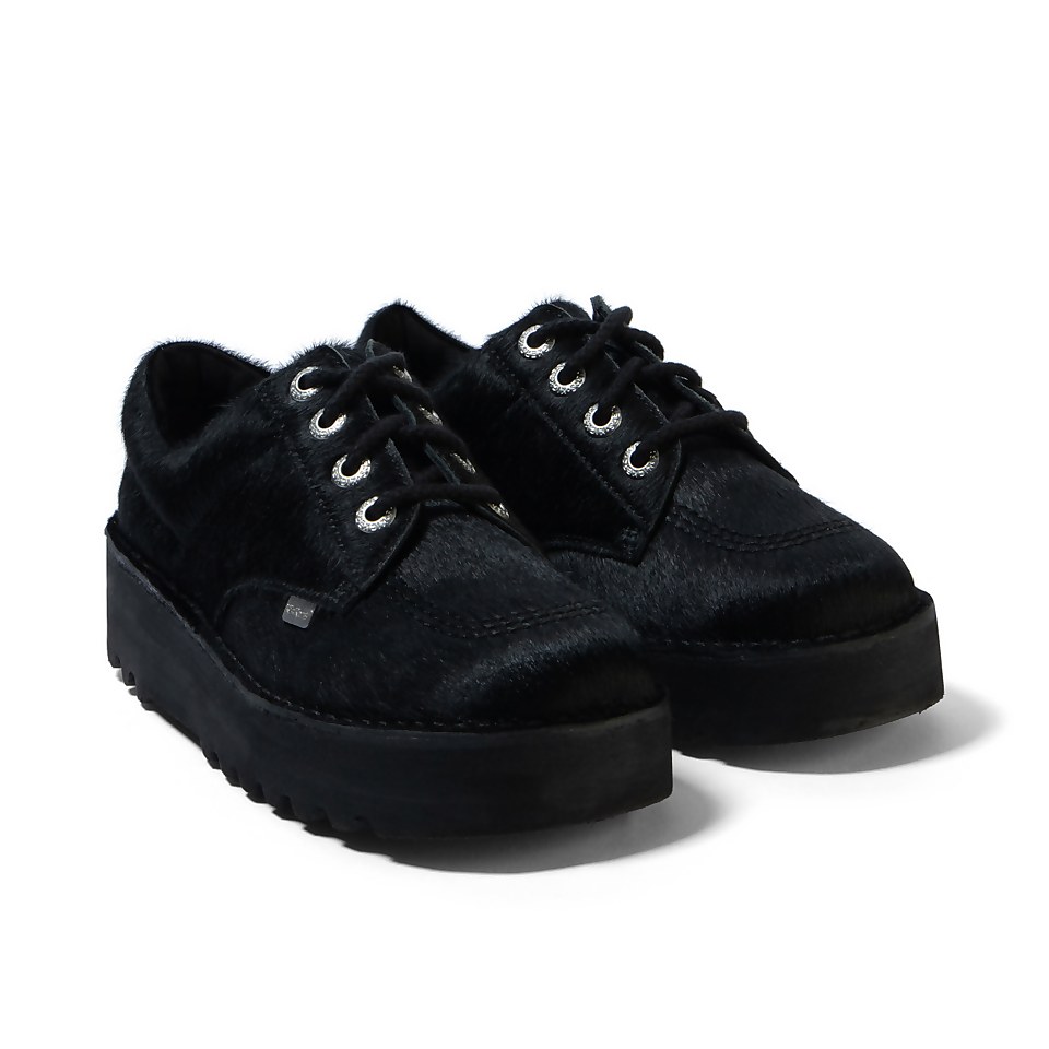 Adult Adult Women's Kick Lo Stack Leather Black