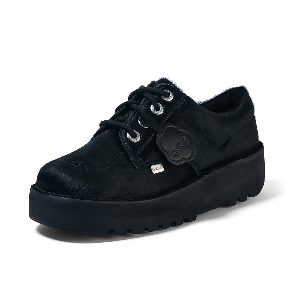 Adult Adult Women's Kick Lo Stack Leather Black