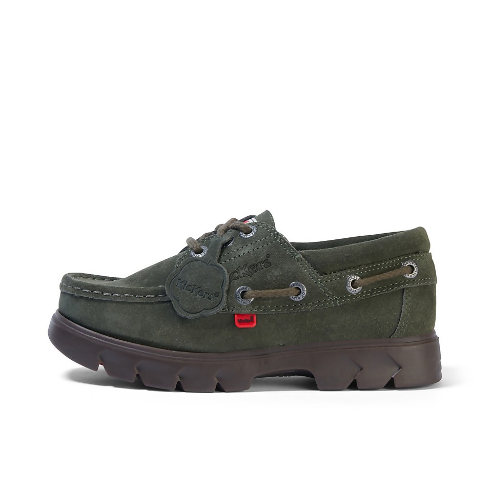 Adult Unisex Lennon Boatshoe Suede Olive