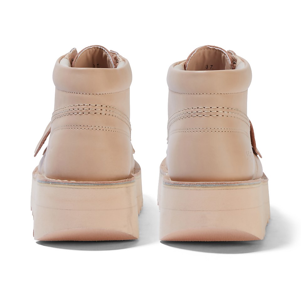 Adult Adult Women's Kick Hi Stack Leather Beige